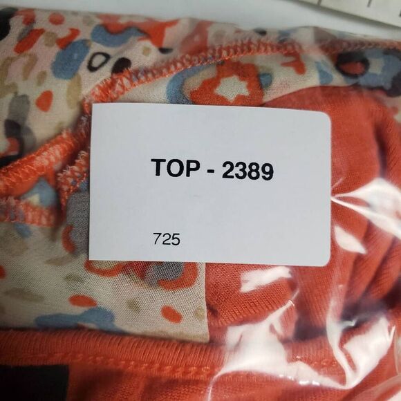 Coco + Carmen Burnt Orange Floral Hi-Lo Top Size S/M - Picture 7 of 7